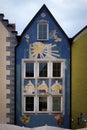 View of the traditional painted bavarian houses in the village of Fussen, Germany Royalty Free Stock Photo