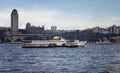 View of traditional public ferry boat Royalty Free Stock Photo