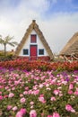 Traditional Santana house at Madeira island