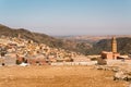 View of traditional small moroccan rural village of Amizmiz in the countryside of Morocco\'s