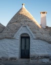 View of traditional trullo house in Alberobello in the Itria Valley, Puglia Italy