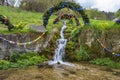 Easter fountain in Egglofstein Germany