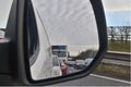 View of traffic from rear view mirror Royalty Free Stock Photo