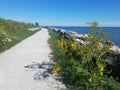 Lakeshore trail near Ontario lake Royalty Free Stock Photo
