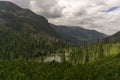 View from a trail Western Tatra Mountains Slovakia Royalty Free Stock Photo