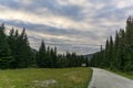 View from a trail Western Tatra Mountains Slovakia Royalty Free Stock Photo