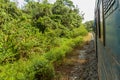 View from a train of North Borneo Railway, Sabah, Malays Royalty Free Stock Photo