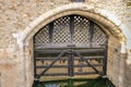 View of Traitor`s Gate at the Tower of London