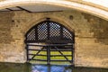 View of the Traitor's Gate in the Tower of London