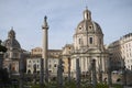 View of Trajan Forum in Rome Royalty Free Stock Photo