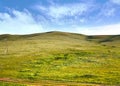 A view from the Trans-Siberian train at Ulaanbaatar , Mongolia Royalty Free Stock Photo