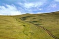 A view from the Trans-Siberian train at Ulaanbaatar , Mongolia Royalty Free Stock Photo