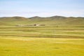 A view from the Trans-Siberian train at Ulaanbaatar , Mongolia Royalty Free Stock Photo