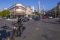 Transamerica Pyramid on Columbus Avenue, North Beach, San Francisco