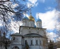 View of the Transfiguration Cathedral in Moscow Royalty Free Stock Photo