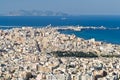 View on Trapani and Egadi Islands from Erice Royalty Free Stock Photo