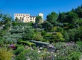 View of the Trauttmansdorff Gardens in Merano - Italy