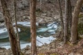 Frozen creek in wintertime Royalty Free Stock Photo