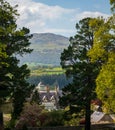 View of the manor house at Bodnant Gardens in North Wales Royalty Free Stock Photo