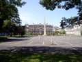 View through trees, Leinster House, Dublin Ireland Royalty Free Stock Photo