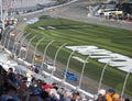 Car racing and fans close up. NASCAR