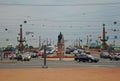 View of Trinity Bridge and Suvorov Square