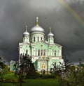 View of Trinity Cathedral in the Holy Trinity Seraphim-Diveevo monastery (Diveevo, Nizhny Novgorod region, Russia)