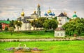 View of the Trinity Lavra of St. Sergius - Sergiyev Posad, Russi Royalty Free Stock Photo