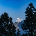 A view of the Trisul mountain peak on