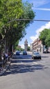 View of Triumphal Arch at Toledo Gate from Ronda de Toledo, 28005 Madrid, Spain