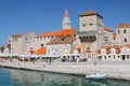 View of Trogir harbour and castle in Croatia