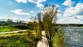 View from the Troja Bridge to the Vltava River Royalty Free Stock Photo