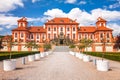 View of Troja Palace, located in Prague, Czech Republic Royalty Free Stock Photo