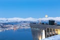 View on Tromso from Tromso City View Point, Norway, Tromso At Winter Time, Christmas in Tromso, Norway Royalty Free Stock Photo