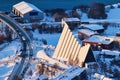 tromso bridge and polar church