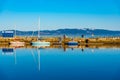 View of Trondheim marina in Norway Royalty Free Stock Photo