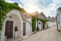 View of Trulli houses in Alberobello Royalty Free Stock Photo