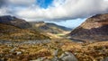 A view from Tryfan Snowdonia North Wales Royalty Free Stock Photo