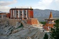 View of Tsarang Gompa - a monastery of the Sakya sect, built in 1395. Trekking to the Upper Mustang closed area. Nepal