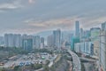 a view of Tsuen Wan highway hk Royalty Free Stock Photo