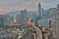 a view of Tsuen Wan highway hk Royalty Free Stock Photo