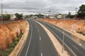 View from the Tuaggra Street rail overpass looking towards Carisbrook from Maryborough