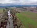 View at Tualatin river from above. Royalty Free Stock Photo