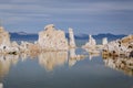 Tufas on Mono Lake with the Sierras Royalty Free Stock Photo