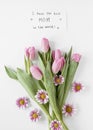 view tulips arrangement. High quality photo