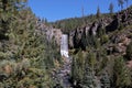 View of Tumalo Falls from a distance Royalty Free Stock Photo