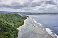 View of Tumon Bay from the Lover`s Point at Guam, USA Royalty Free Stock Photo