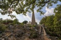 View of the Tumulus in memory of the men of the historical Battle of Maniaki and the great sacrifice of Papaflessas