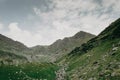 View of the tunnels of the Transfagarash highway. Royalty Free Stock Photo