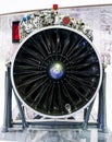 View of turbine aircraft close up Royalty Free Stock Photo